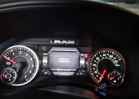 2022 Ram 1500 Big Horn Quad Cab 4X4 6'4 Box from USA, damaged, VIN 1C6SRFBT2NN161749